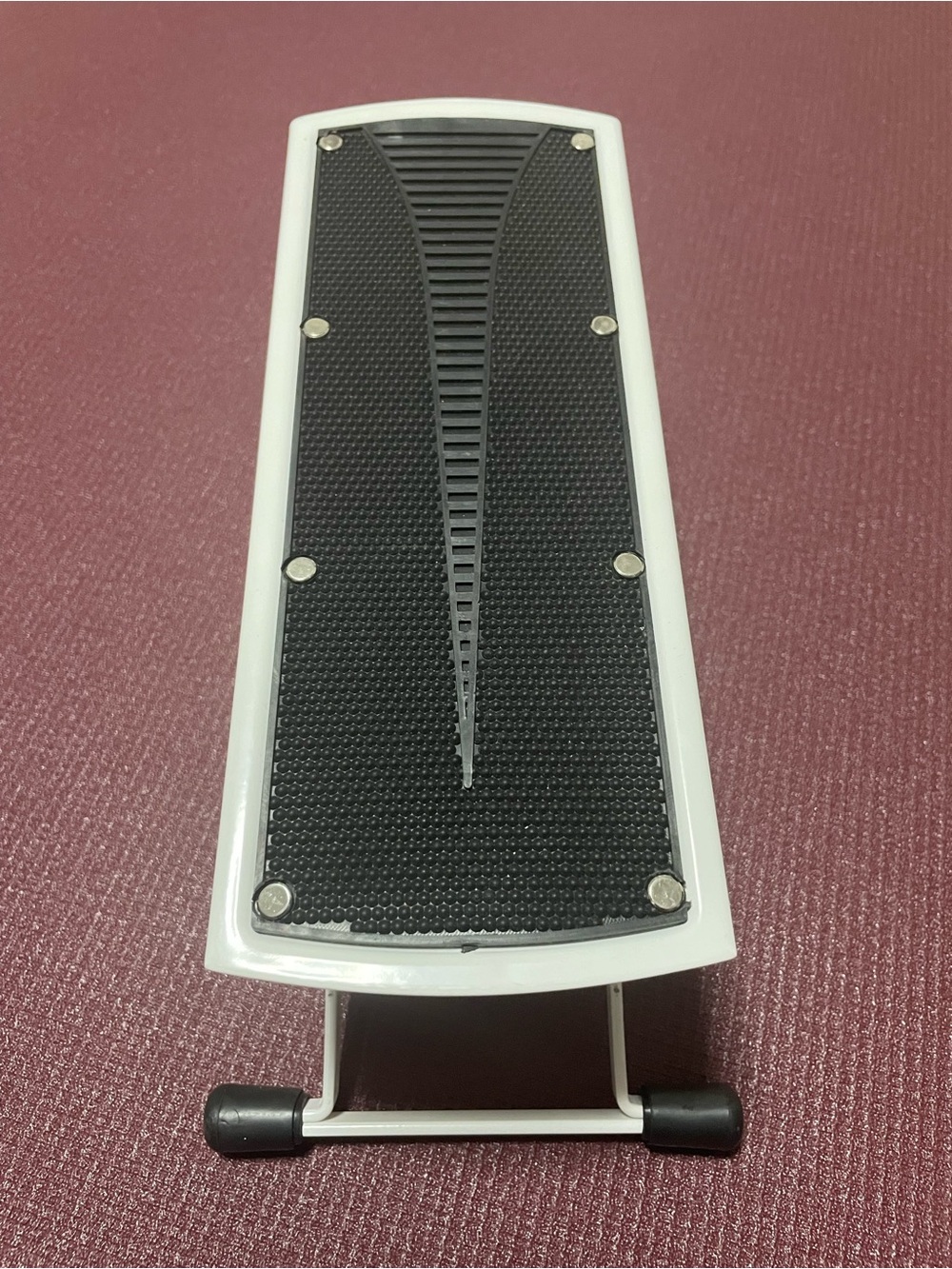 White and Black Foldable Adjustable Guitar Footrest
